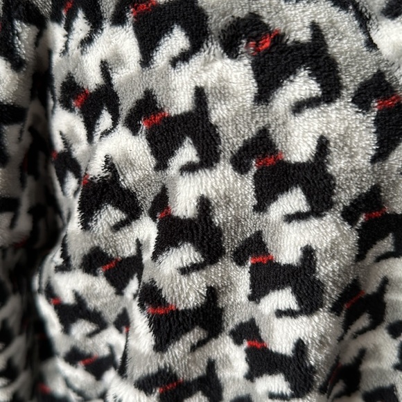 Vera Bradley Soft Houndstooth Scottie Dog Robe S/M - Picture 6 of 11